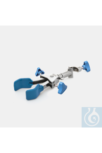 ZWEIFINGERKLEMME-SPANNWEITE 50 MM-DREHBAR Stativklemmen, Zweifinger, gefertigt aus verchromtem...